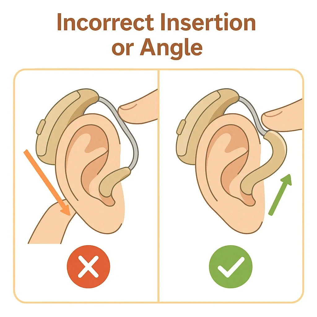 Incorrect Insertion or Angle